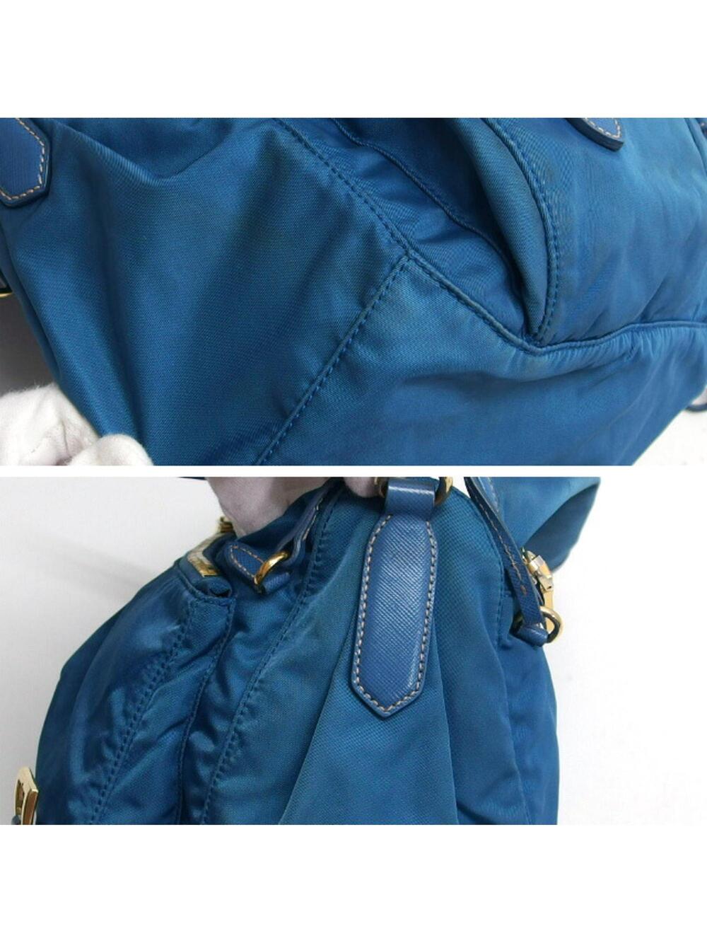 Prada Zip Buckle Messenger Bag Tessuto #368074P61B - Picture 8 of 9